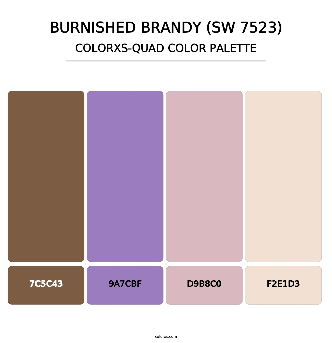 Burnished Brandy (SW 7523) - Colorxs Quad Palette
