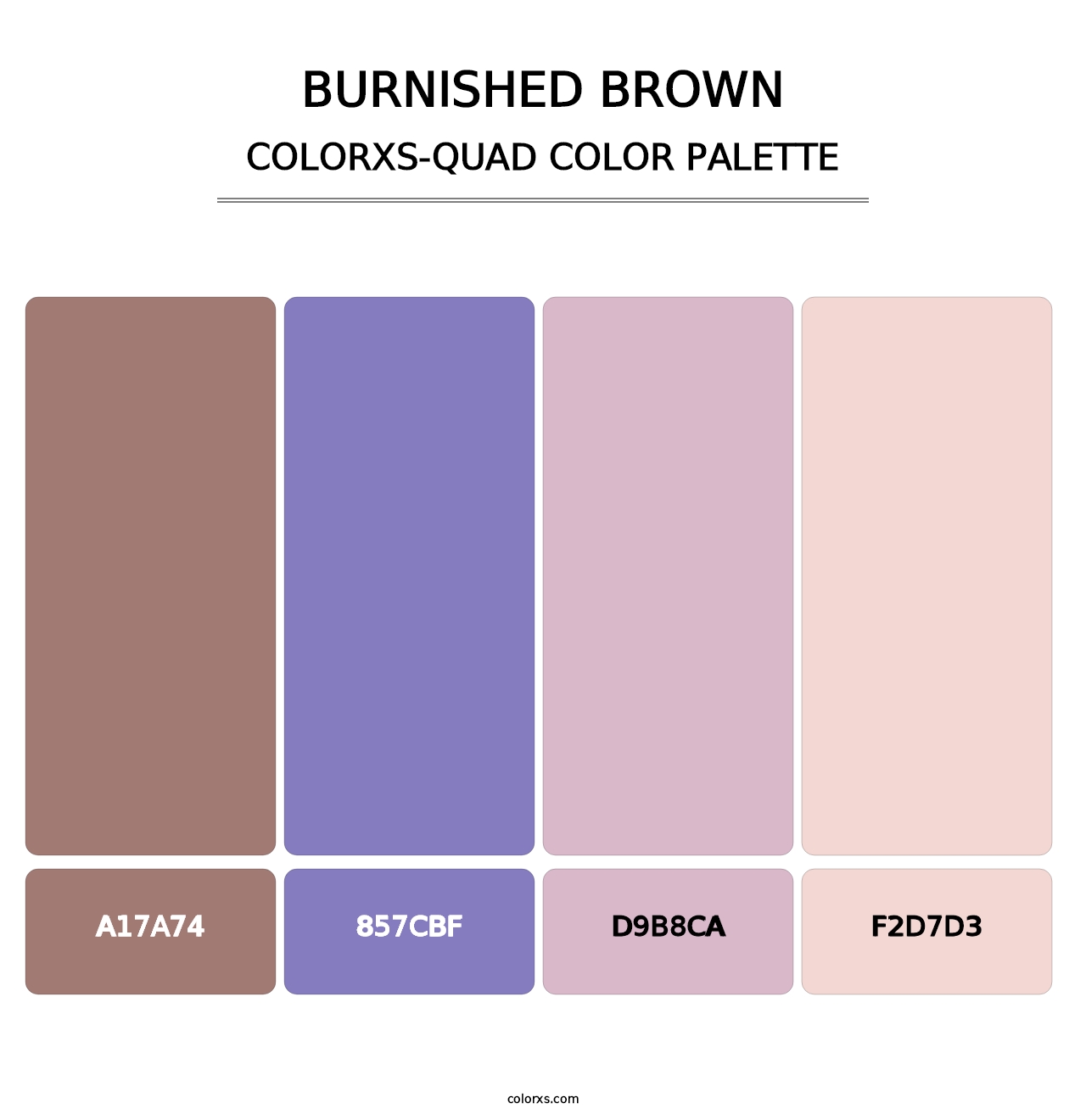 Burnished Brown - Colorxs Quad Palette