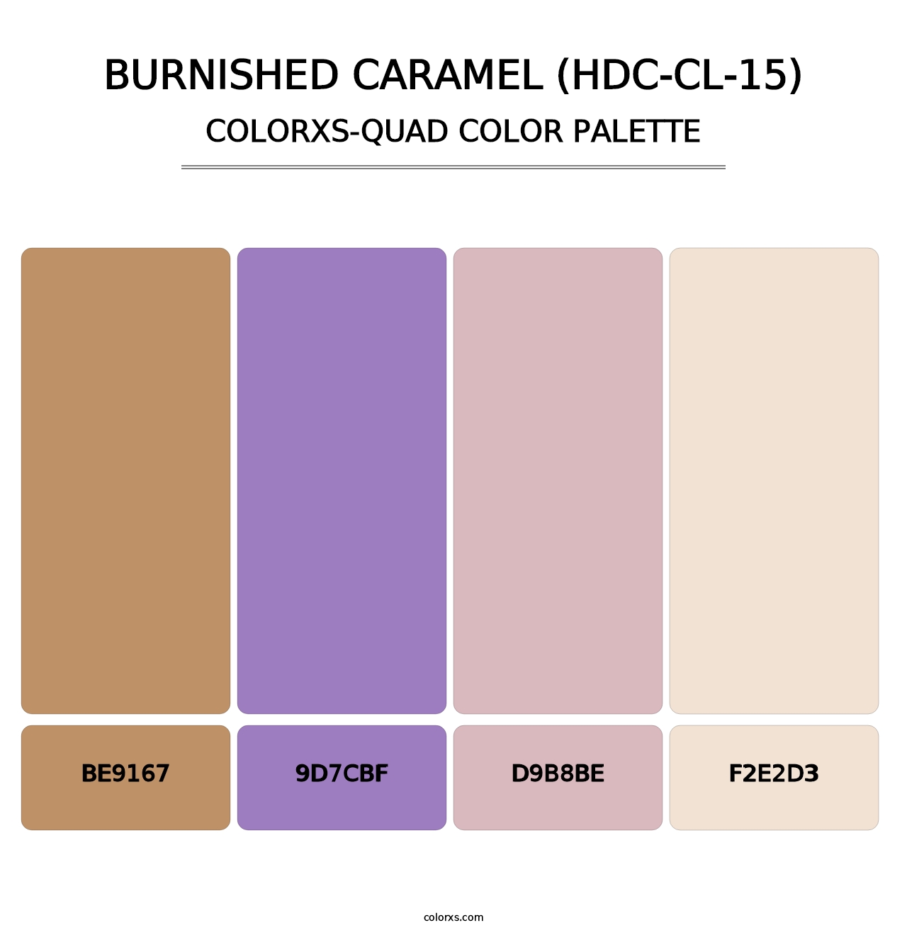 Burnished Caramel (HDC-CL-15) - Colorxs Quad Palette