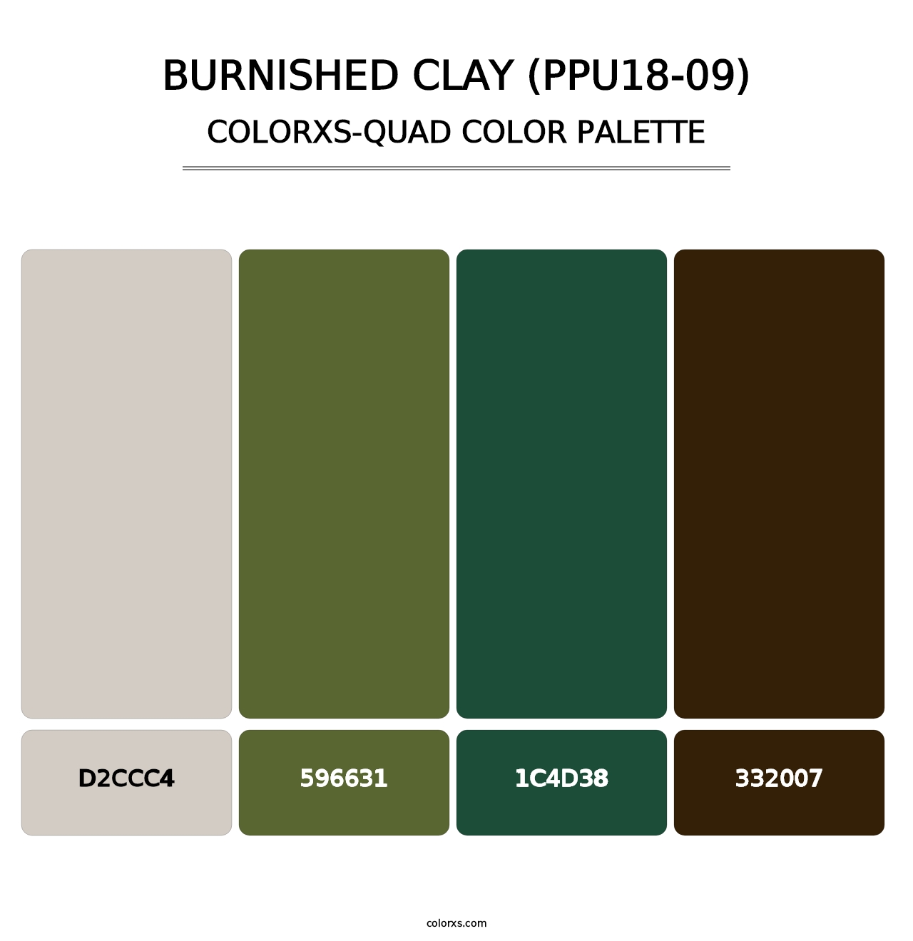 Burnished Clay (PPU18-09) - Colorxs Quad Palette