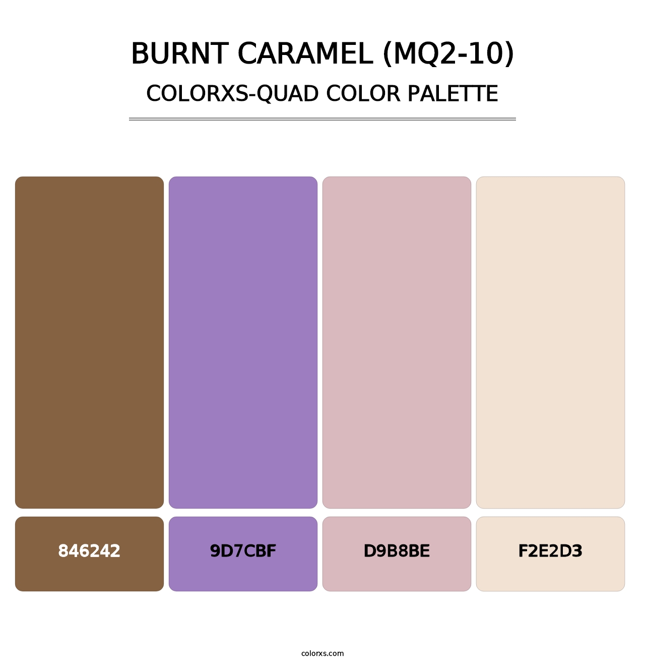 Burnt Caramel (MQ2-10) - Colorxs Quad Palette