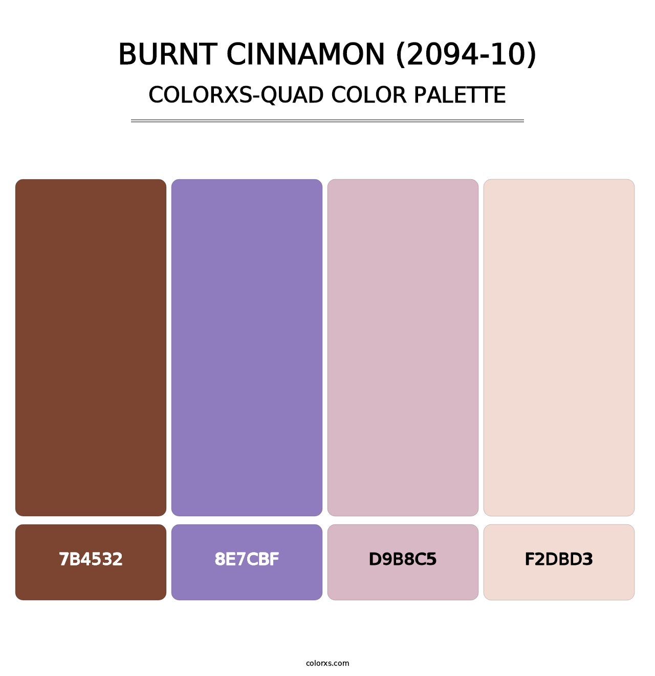 Burnt Cinnamon (2094-10) - Colorxs Quad Palette