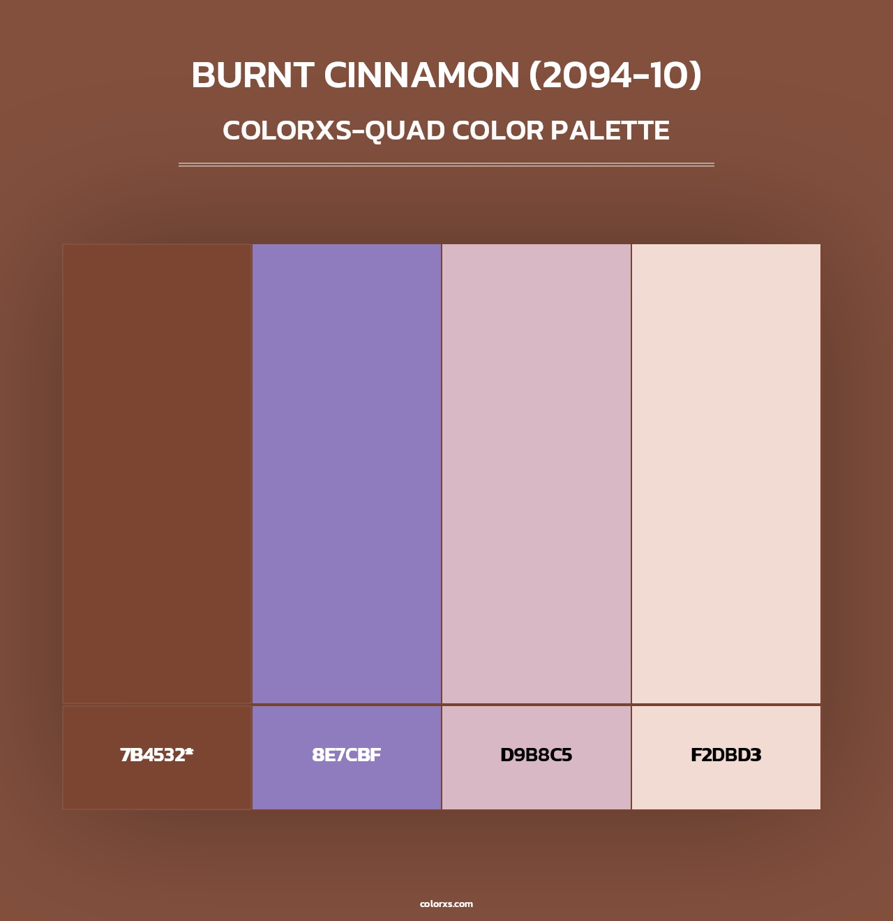 Burnt Cinnamon (2094-10) - Colorxs Quad Palette