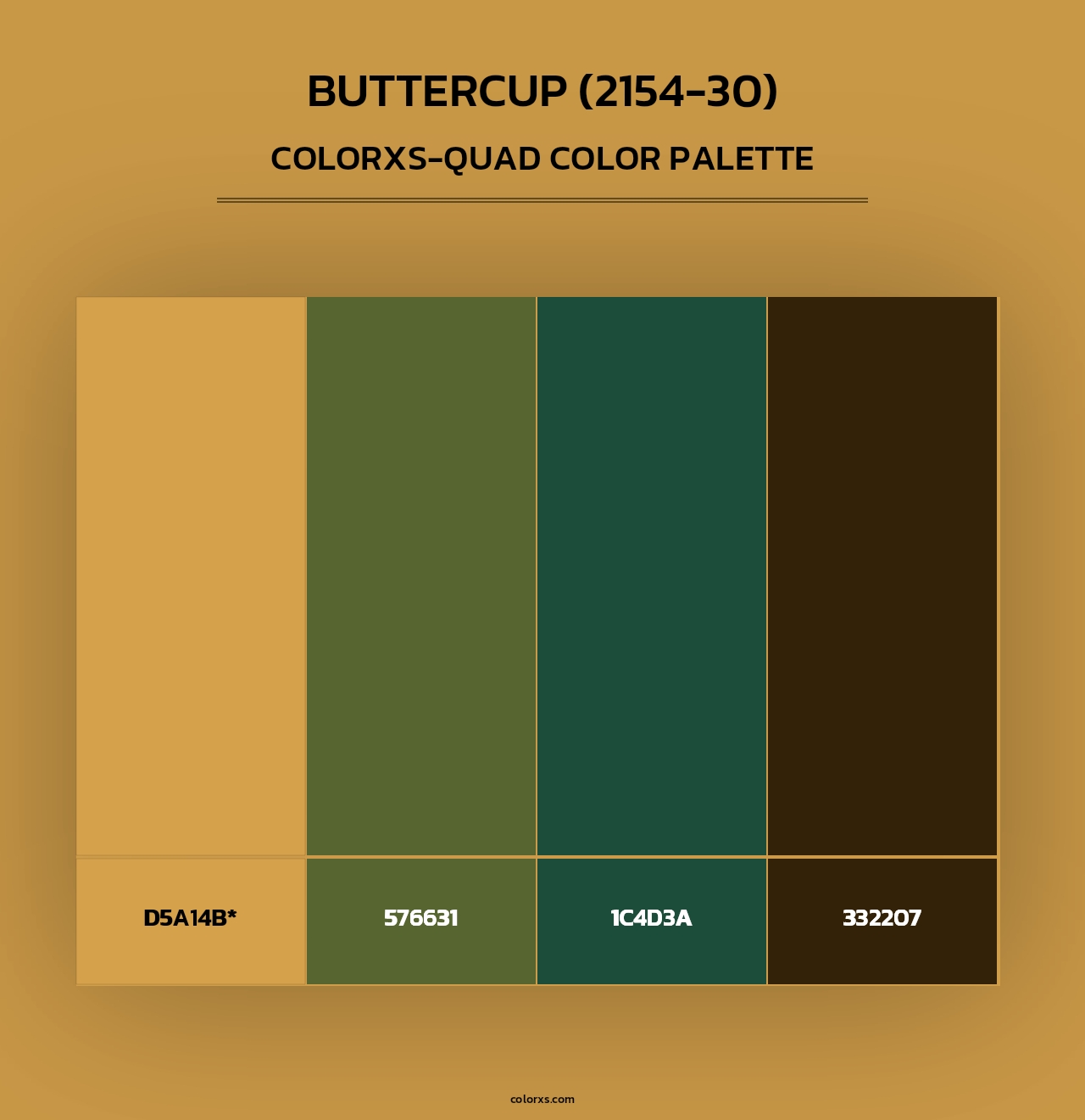 Buttercup (2154-30) - Colorxs Quad Palette