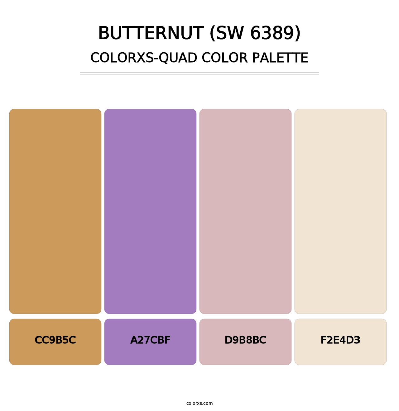 Butternut (SW 6389) - Colorxs Quad Palette