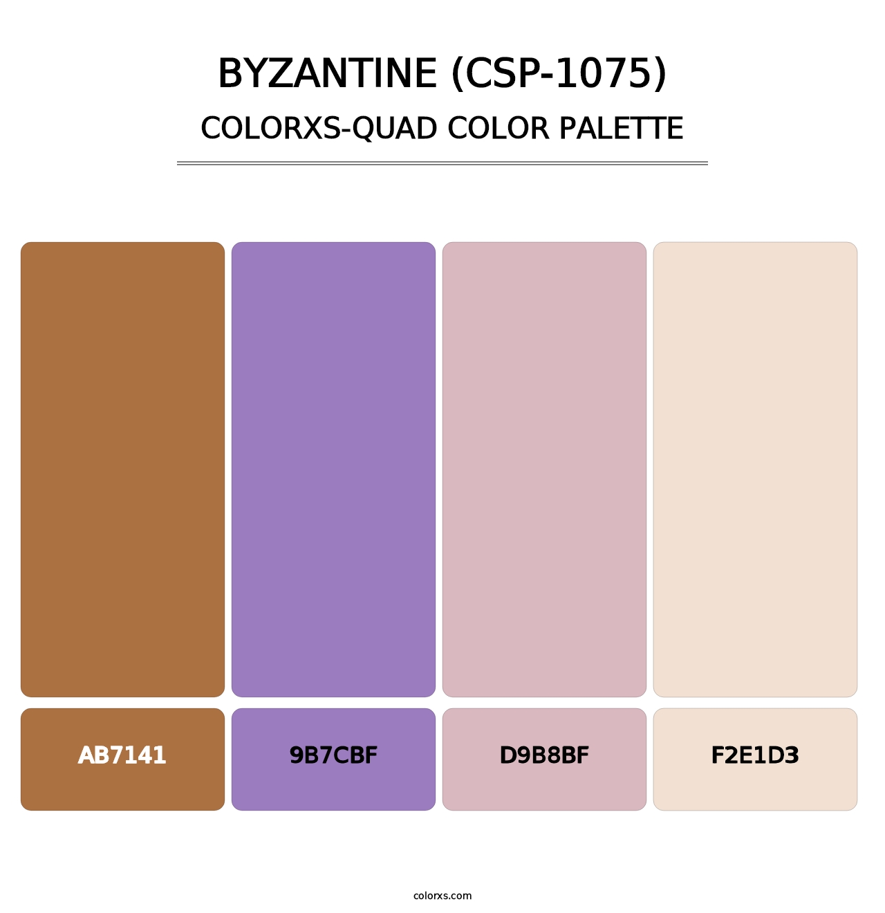 Byzantine (CSP-1075) - Colorxs Quad Palette