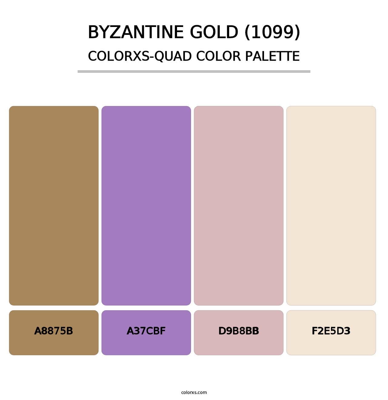 Byzantine Gold (1099) - Colorxs Quad Palette