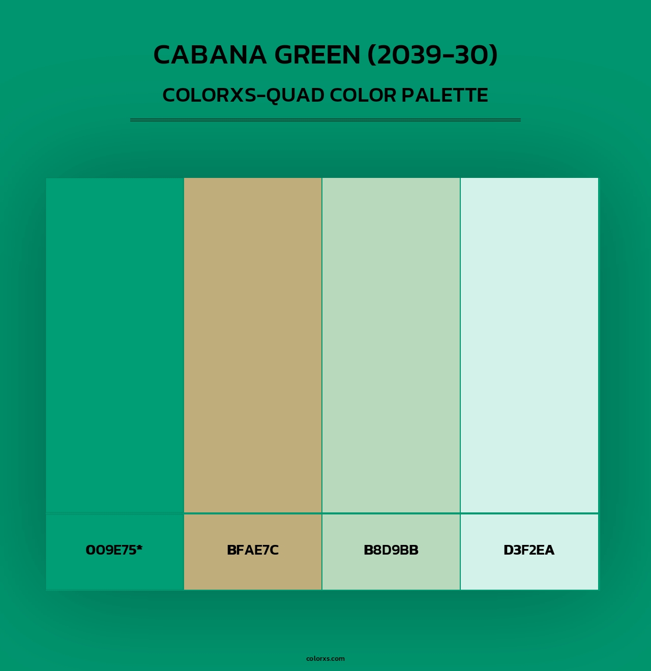 Cabana Green (2039-30) - Colorxs Quad Palette