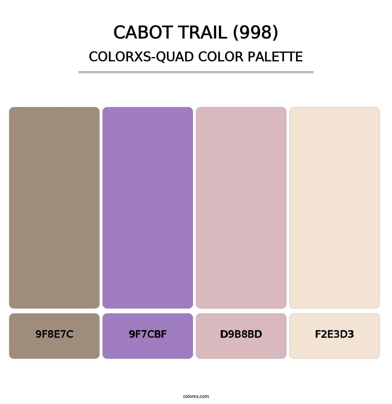 Cabot Trail (998) - Colorxs Quad Palette