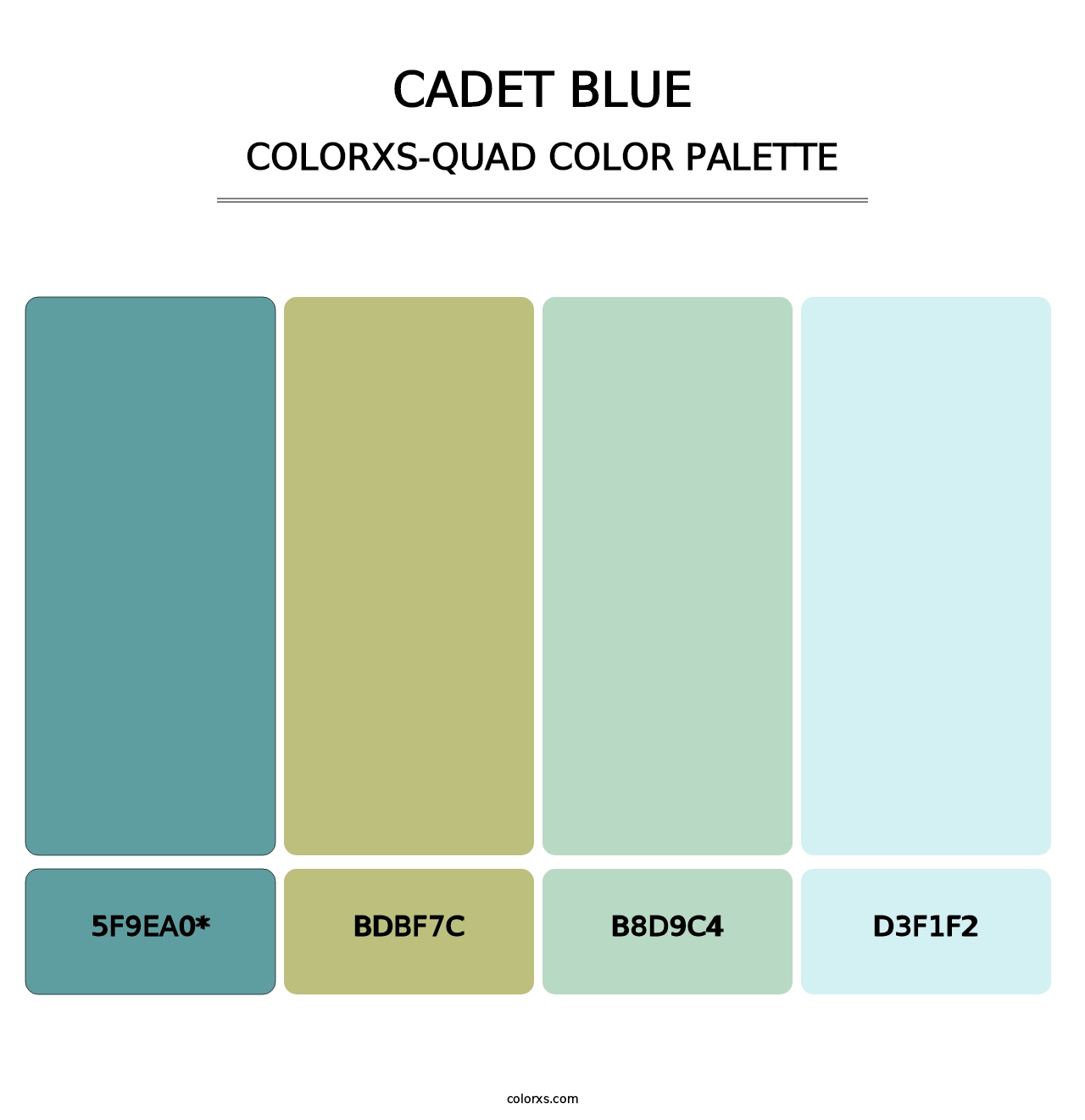 Cadet Blue - Colorxs Quad Palette