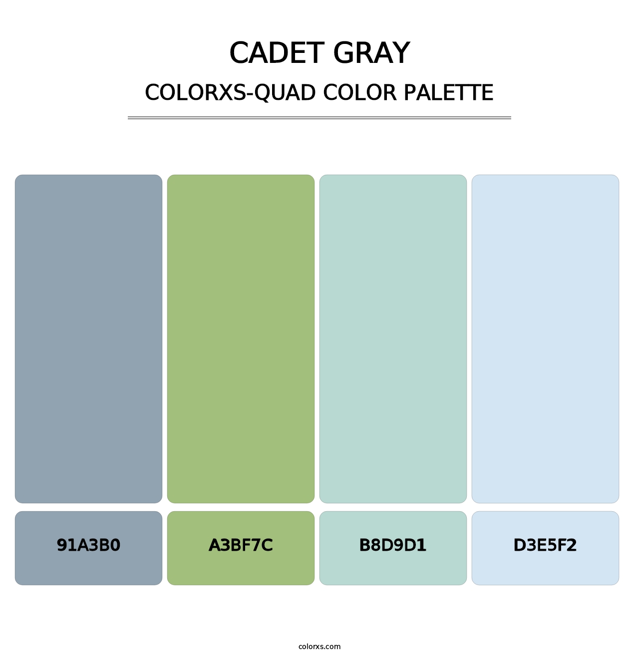 Cadet Gray - Colorxs Quad Palette