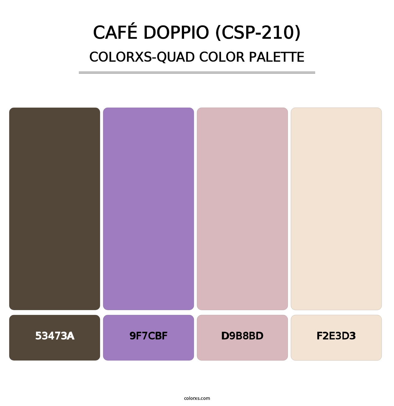 Café Doppio (CSP-210) - Colorxs Quad Palette