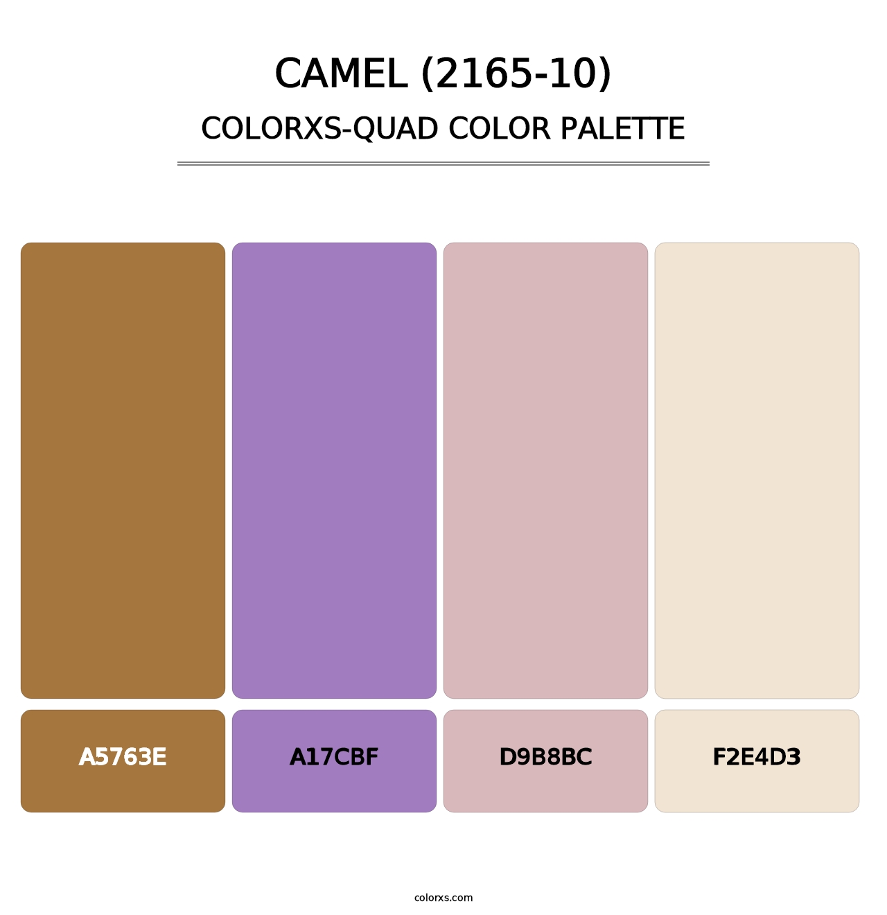 Camel (2165-10) - Colorxs Quad Palette