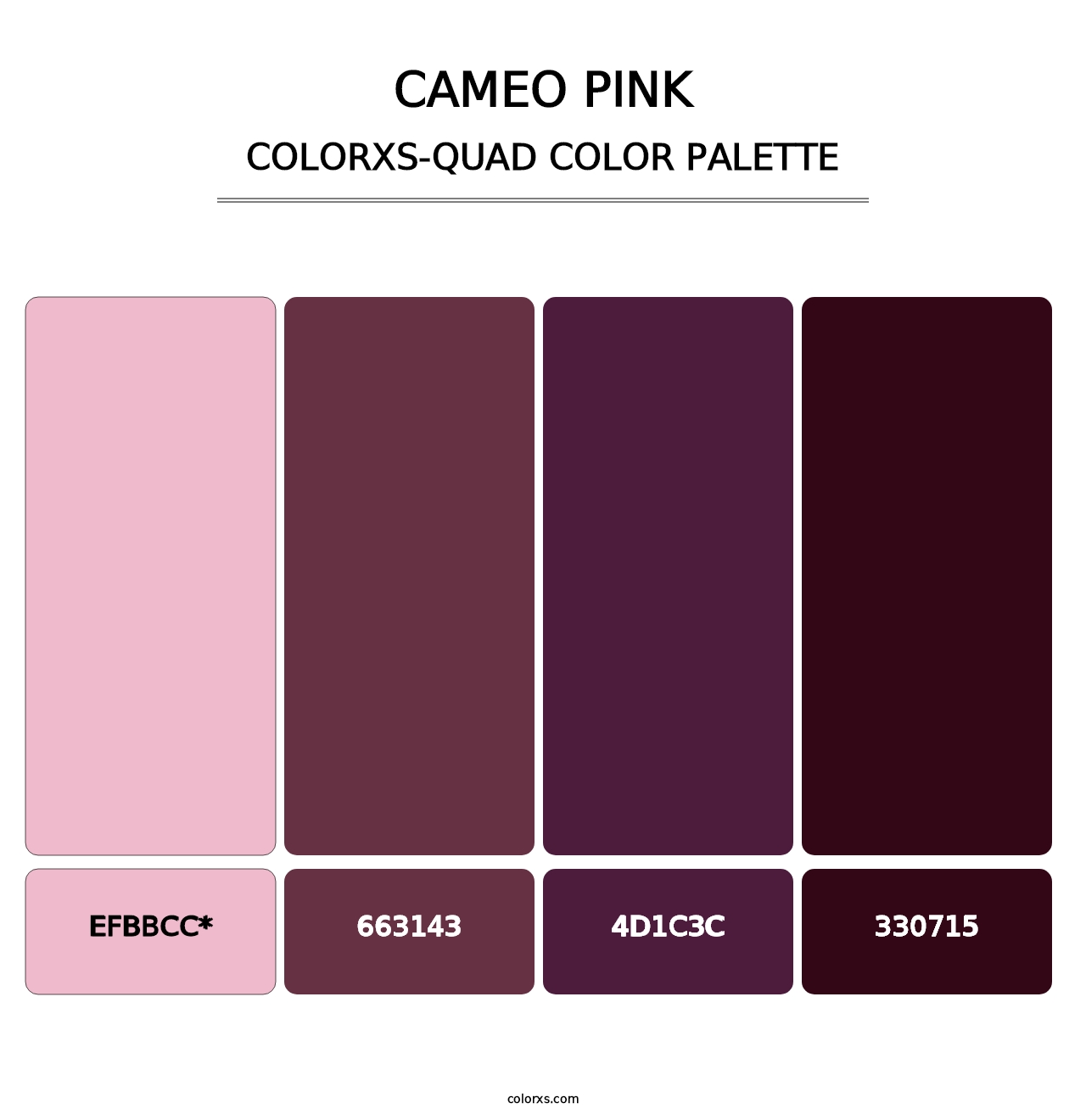 Cameo Pink - Colorxs Quad Palette