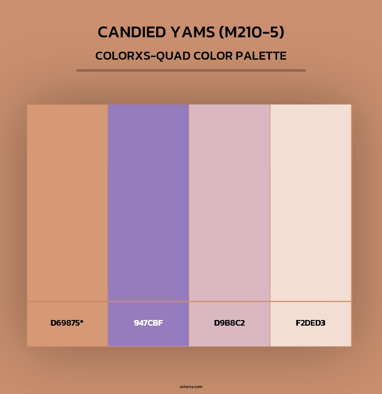 Candied Yams (M210-5) - Colorxs Quad Palette