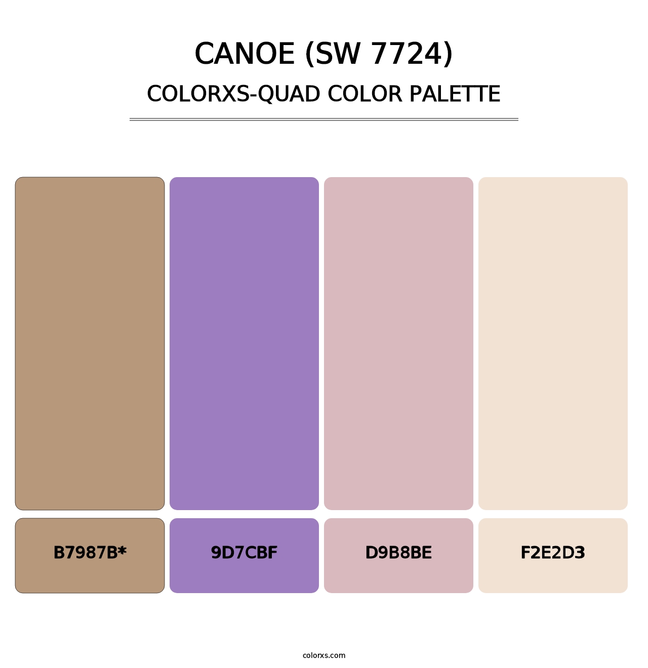 Canoe (SW 7724) - Colorxs Quad Palette