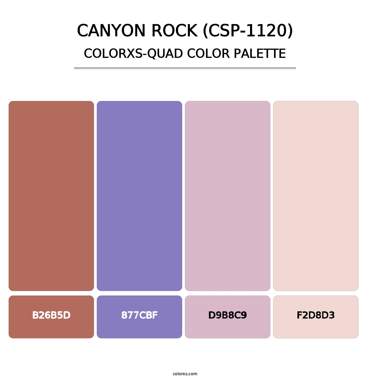 Canyon Rock (CSP-1120) - Colorxs Quad Palette