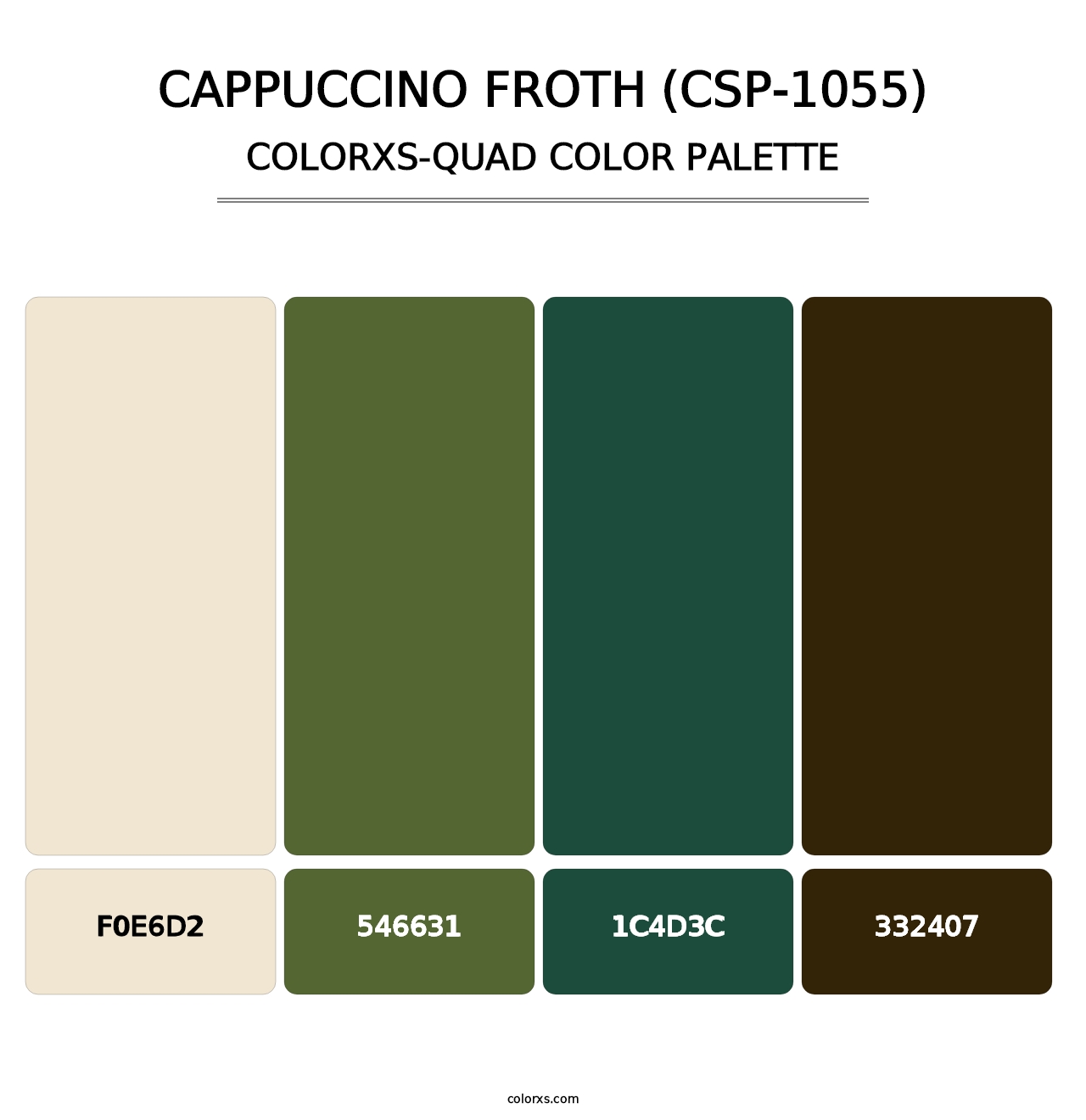 Cappuccino Froth (CSP-1055) - Colorxs Quad Palette