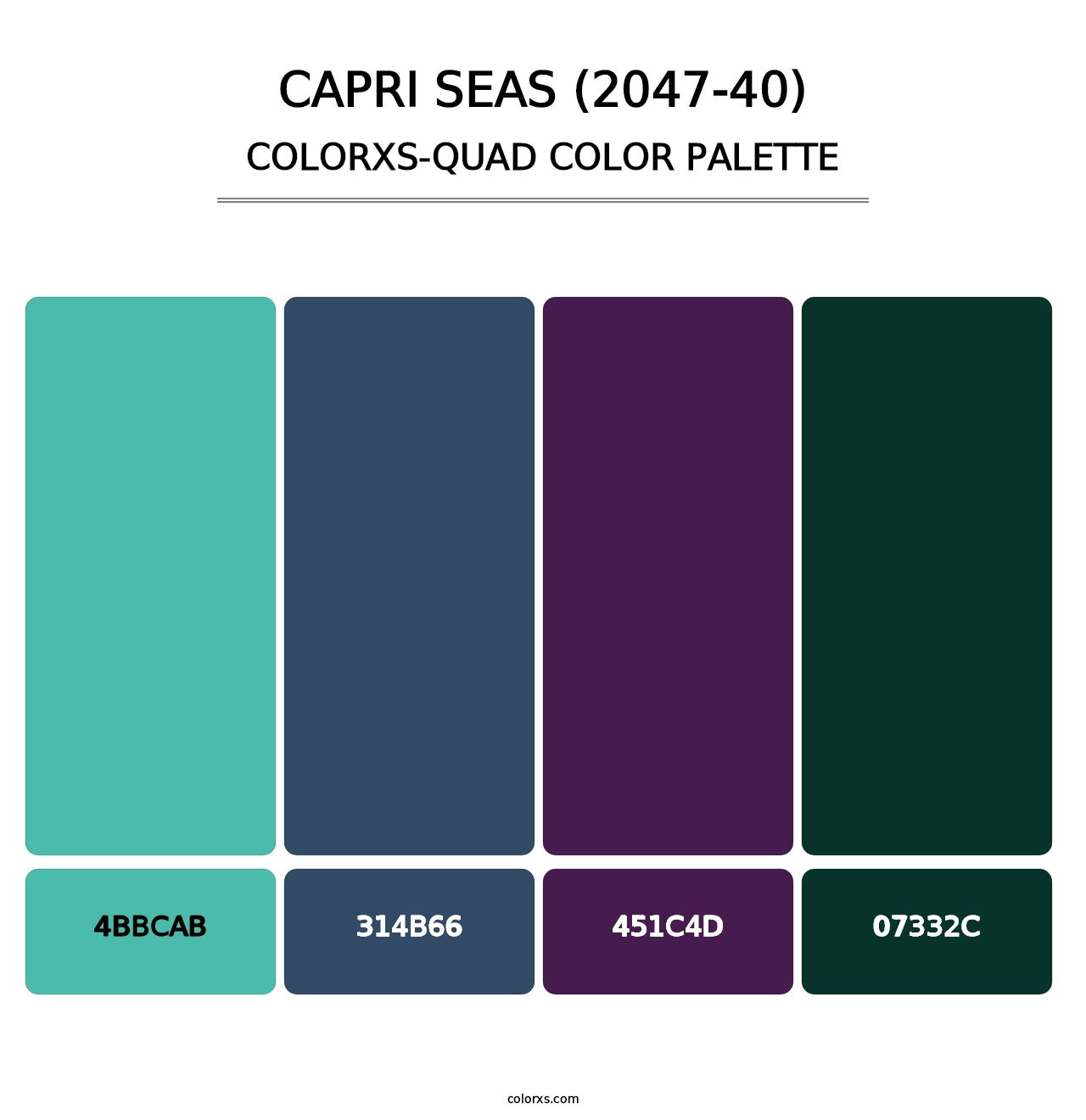 Capri Seas (2047-40) - Colorxs Quad Palette