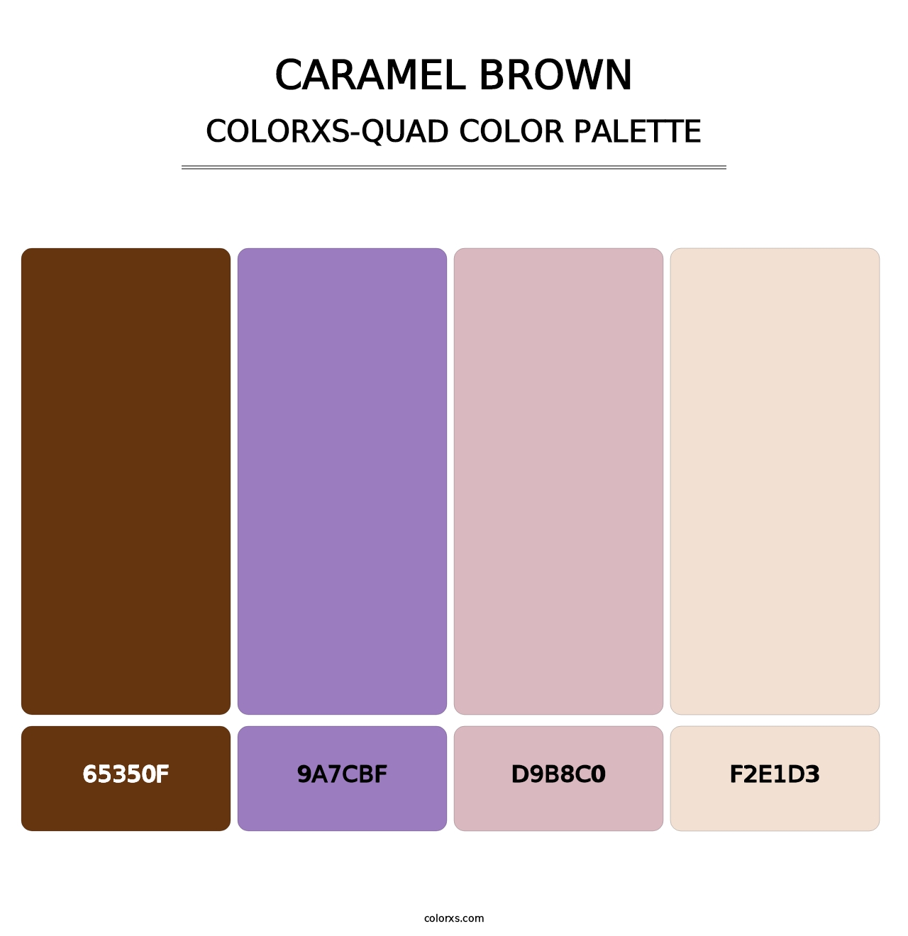 Caramel Brown - Colorxs Quad Palette