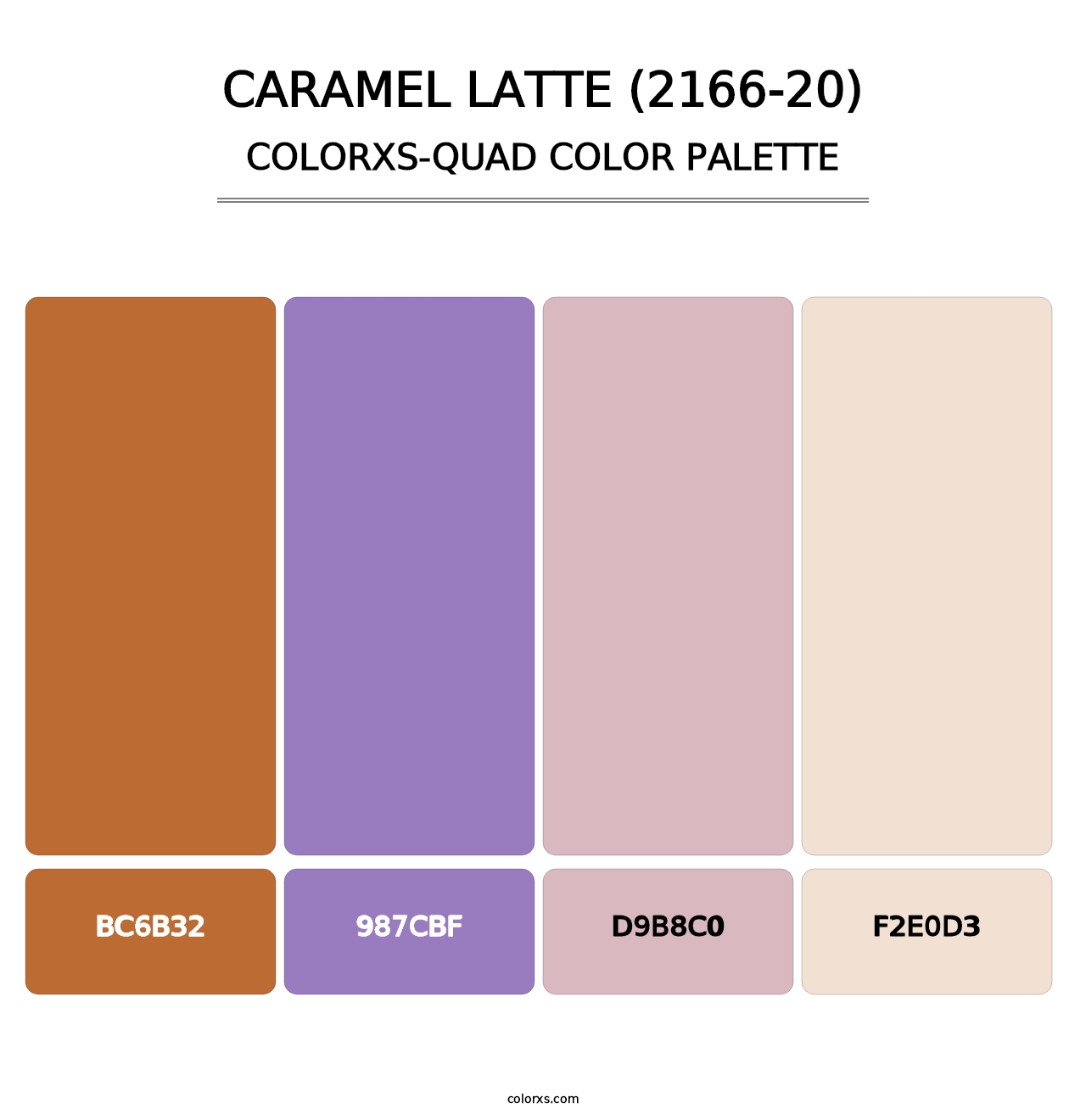 Caramel Latte (2166-20) - Colorxs Quad Palette