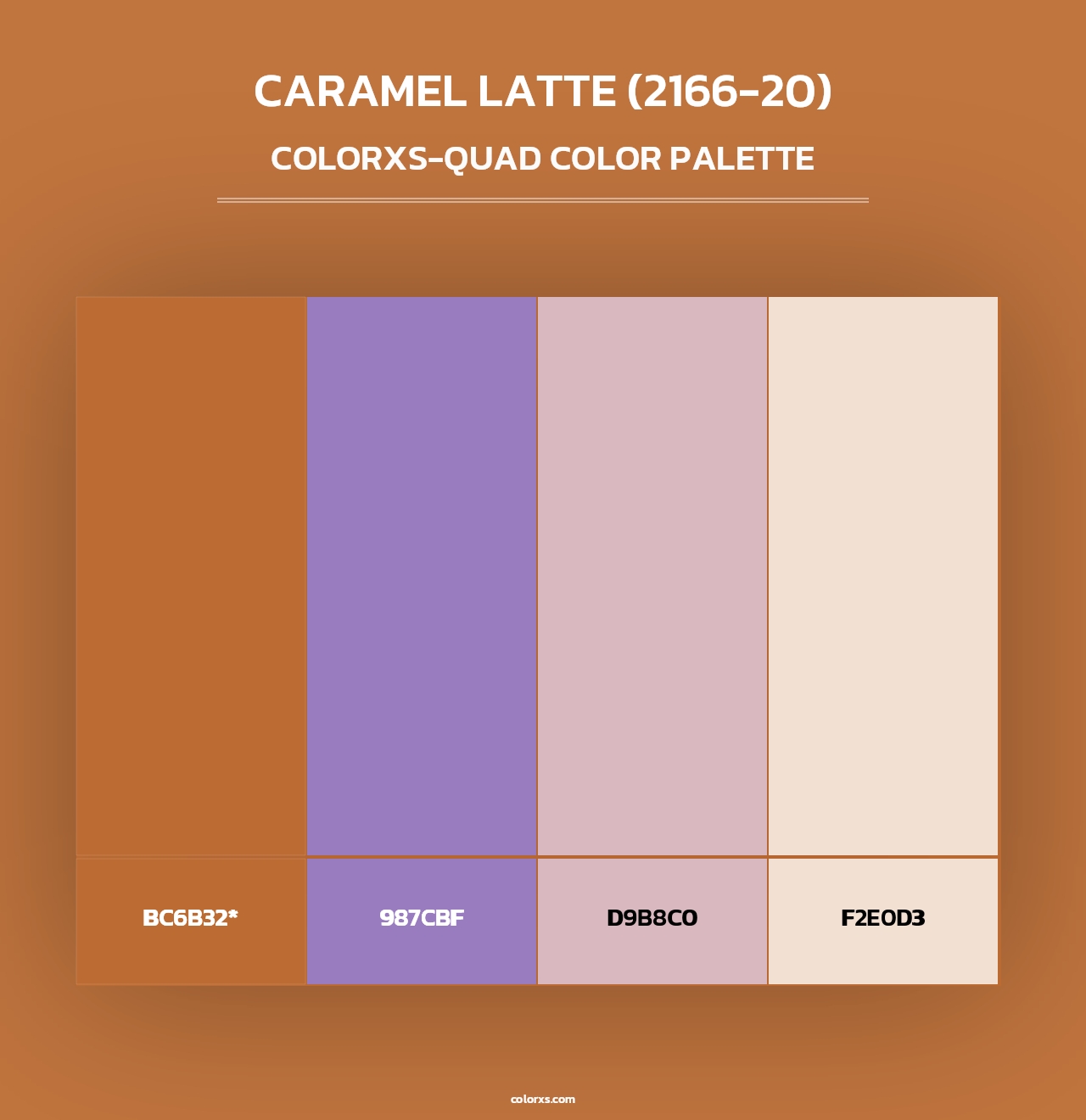 Caramel Latte (2166-20) - Colorxs Quad Palette