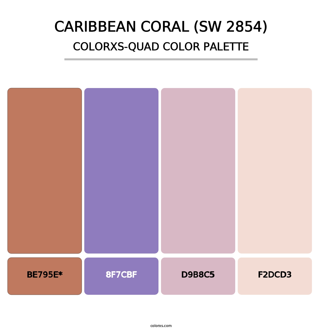 Caribbean Coral (SW 2854) - Colorxs Quad Palette