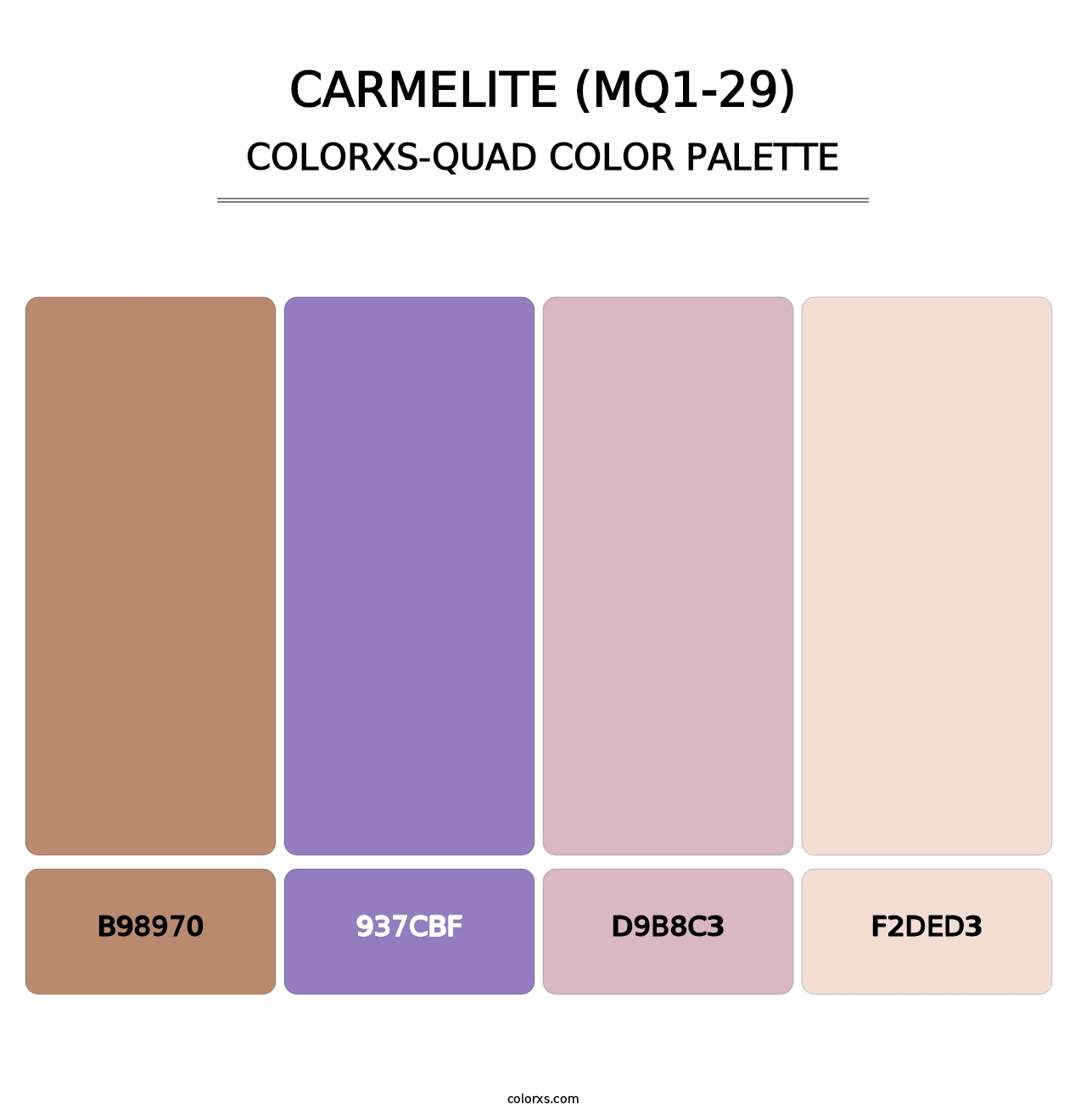 Carmelite (MQ1-29) - Colorxs Quad Palette