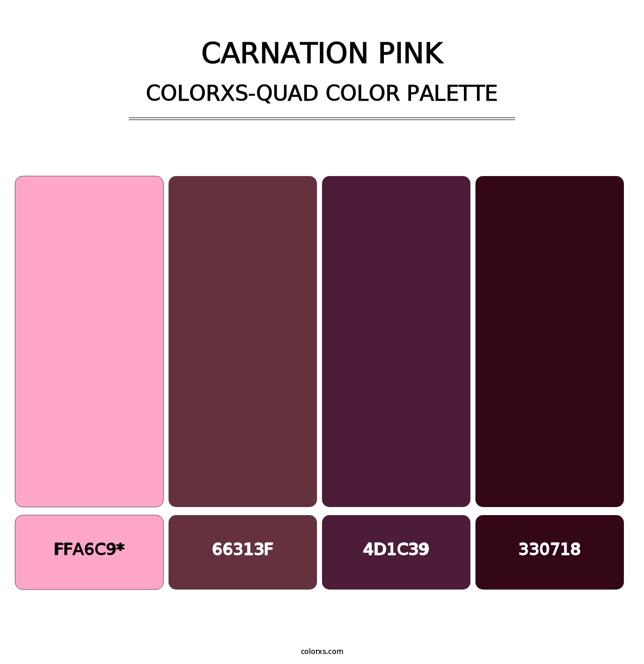 Carnation Pink - Colorxs Quad Palette