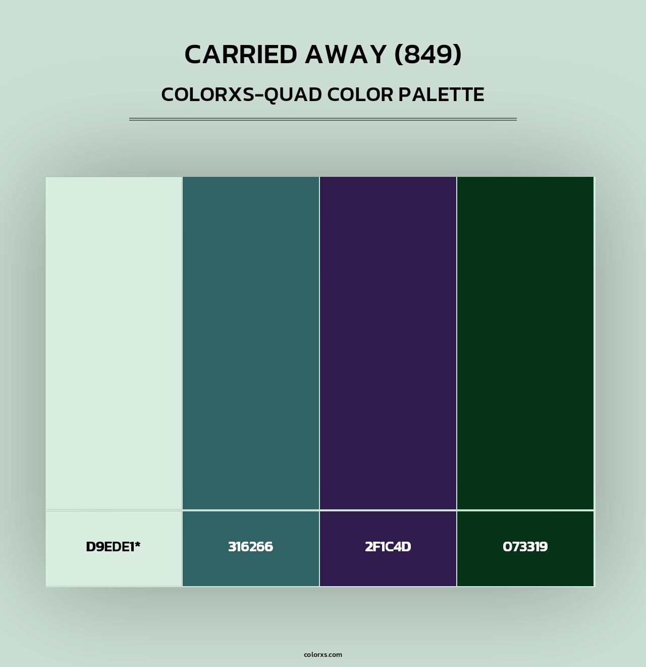 Carried Away (849) - Colorxs Quad Palette