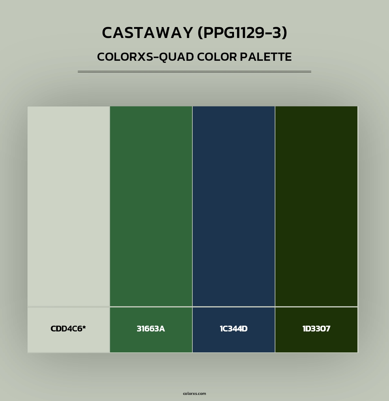 Castaway (PPG1129-3) - Colorxs Quad Palette