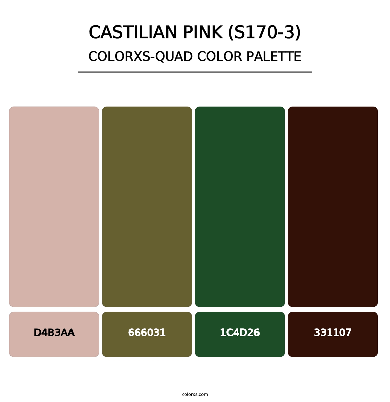 Castilian Pink (S170-3) - Colorxs Quad Palette
