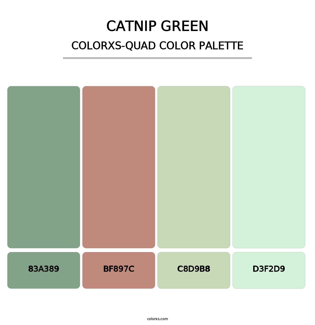 Catnip Green - Colorxs Quad Palette