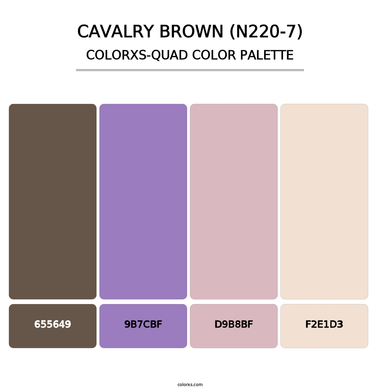 Cavalry Brown (N220-7) - Colorxs Quad Palette