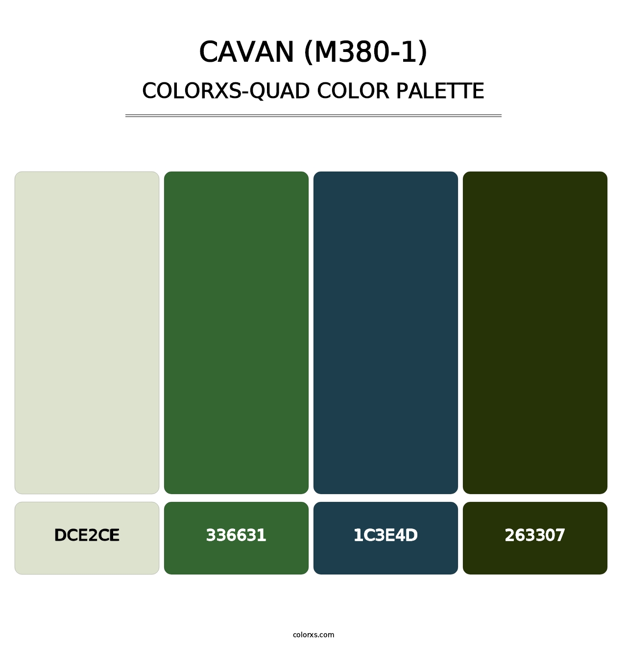 Cavan (M380-1) - Colorxs Quad Palette