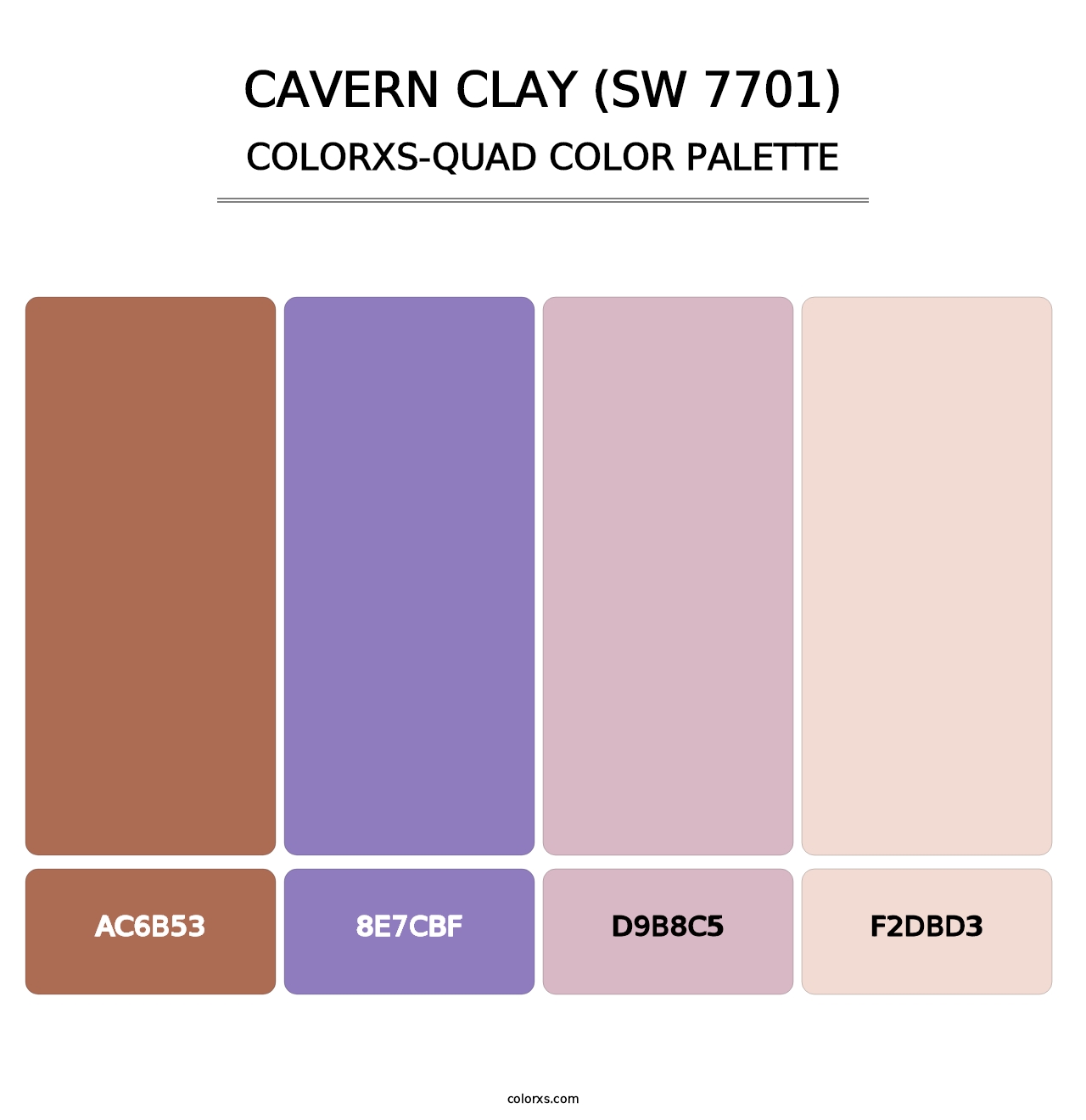 Cavern Clay (SW 7701) - Colorxs Quad Palette