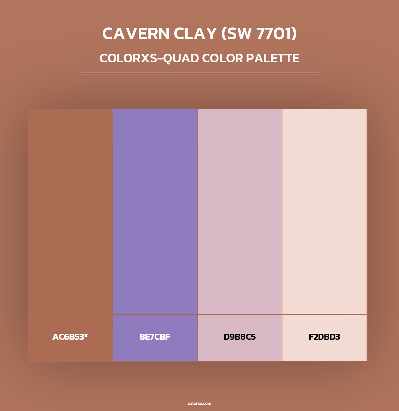 Cavern Clay (SW 7701) - Colorxs Quad Palette
