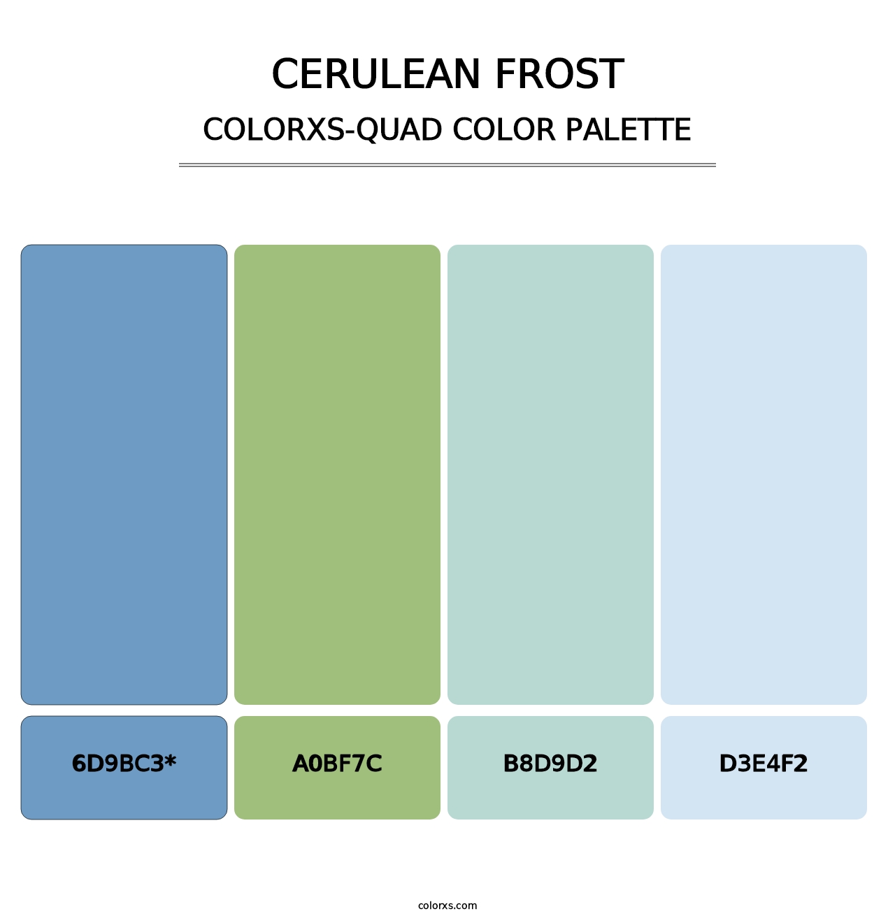 Cerulean Frost - Colorxs Quad Palette