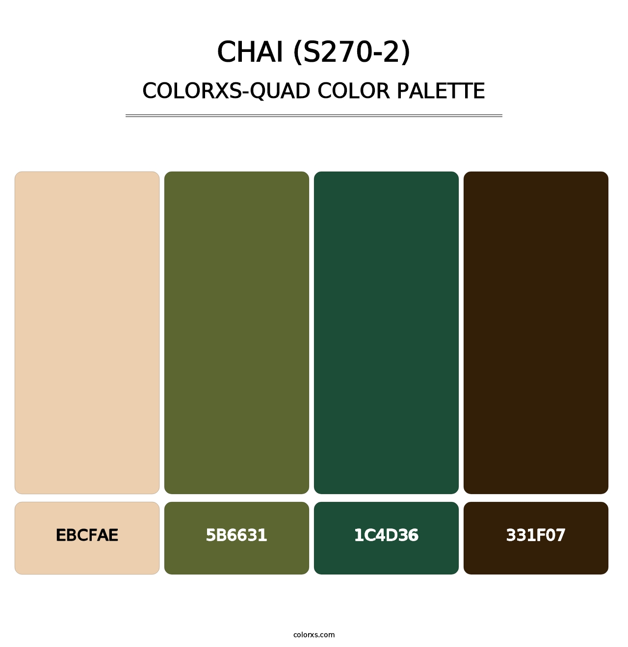 Chai (S270-2) - Colorxs Quad Palette
