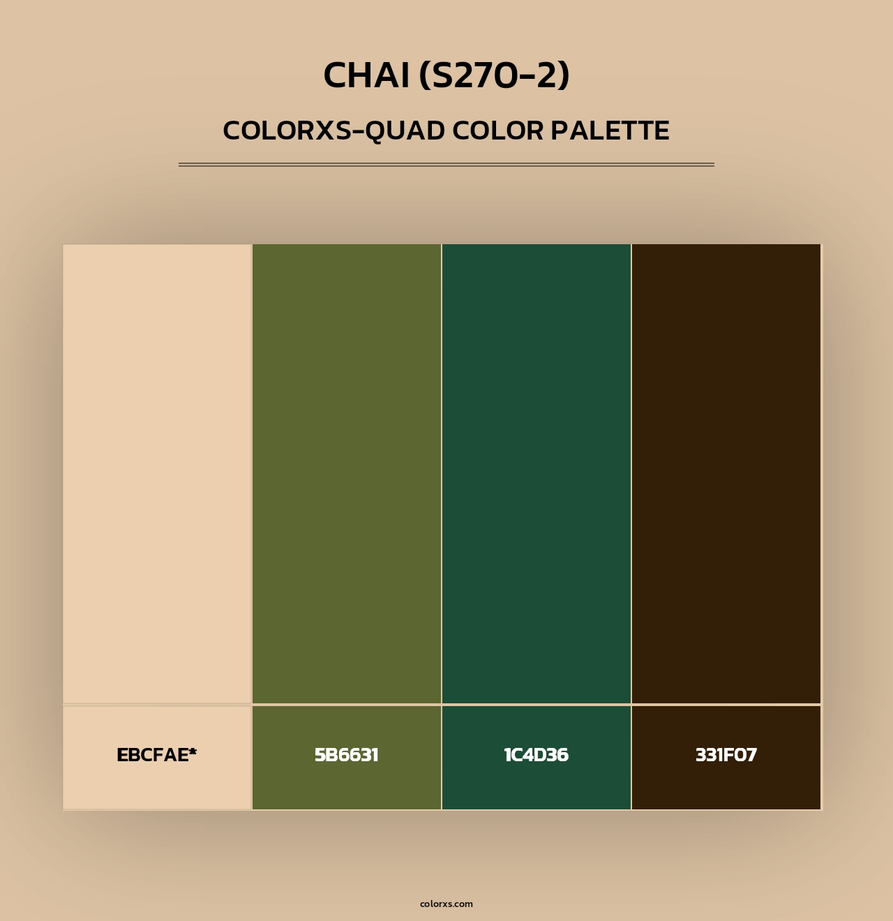 Chai (S270-2) - Colorxs Quad Palette