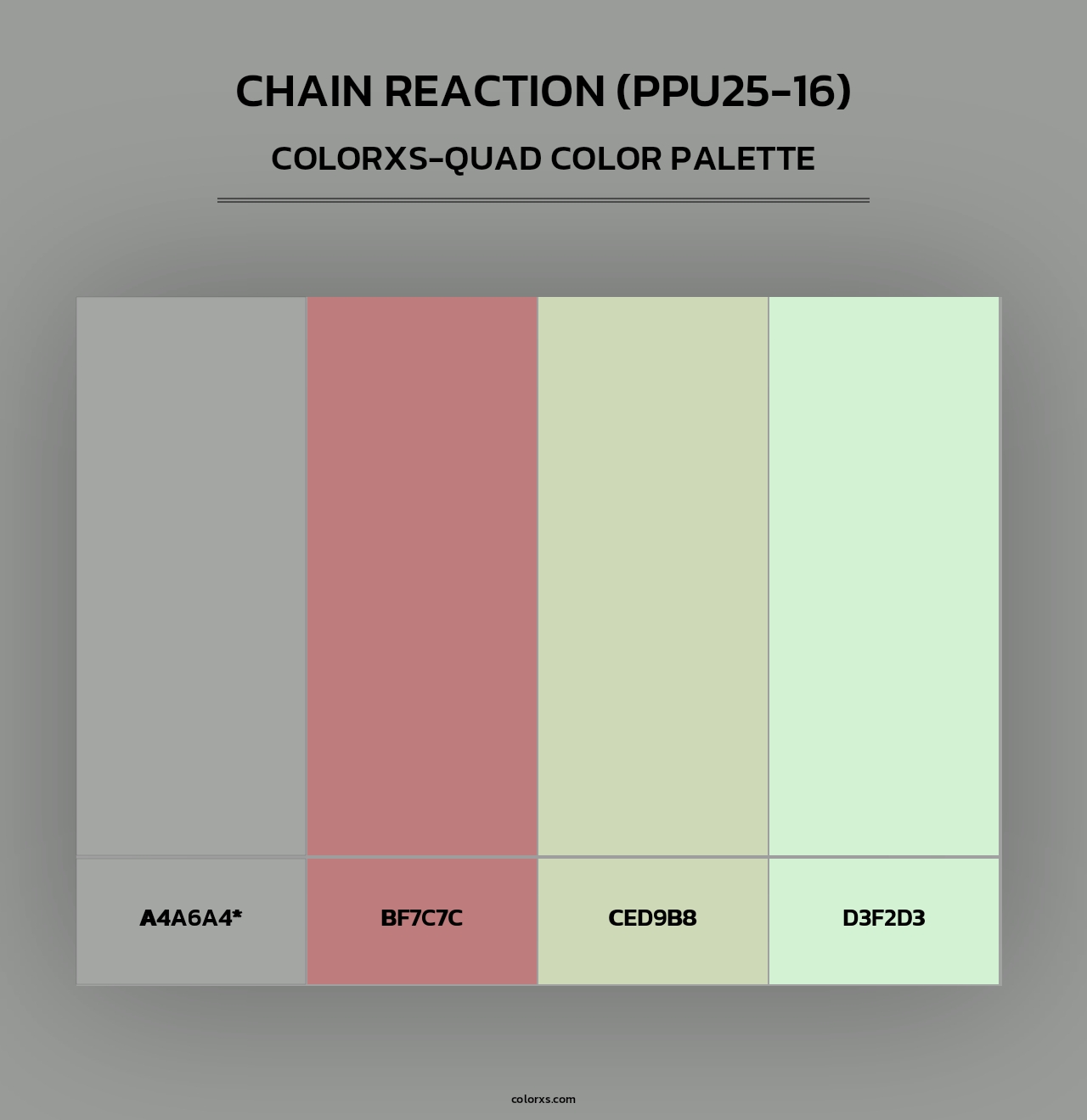Chain Reaction (PPU25-16) - Colorxs Quad Palette
