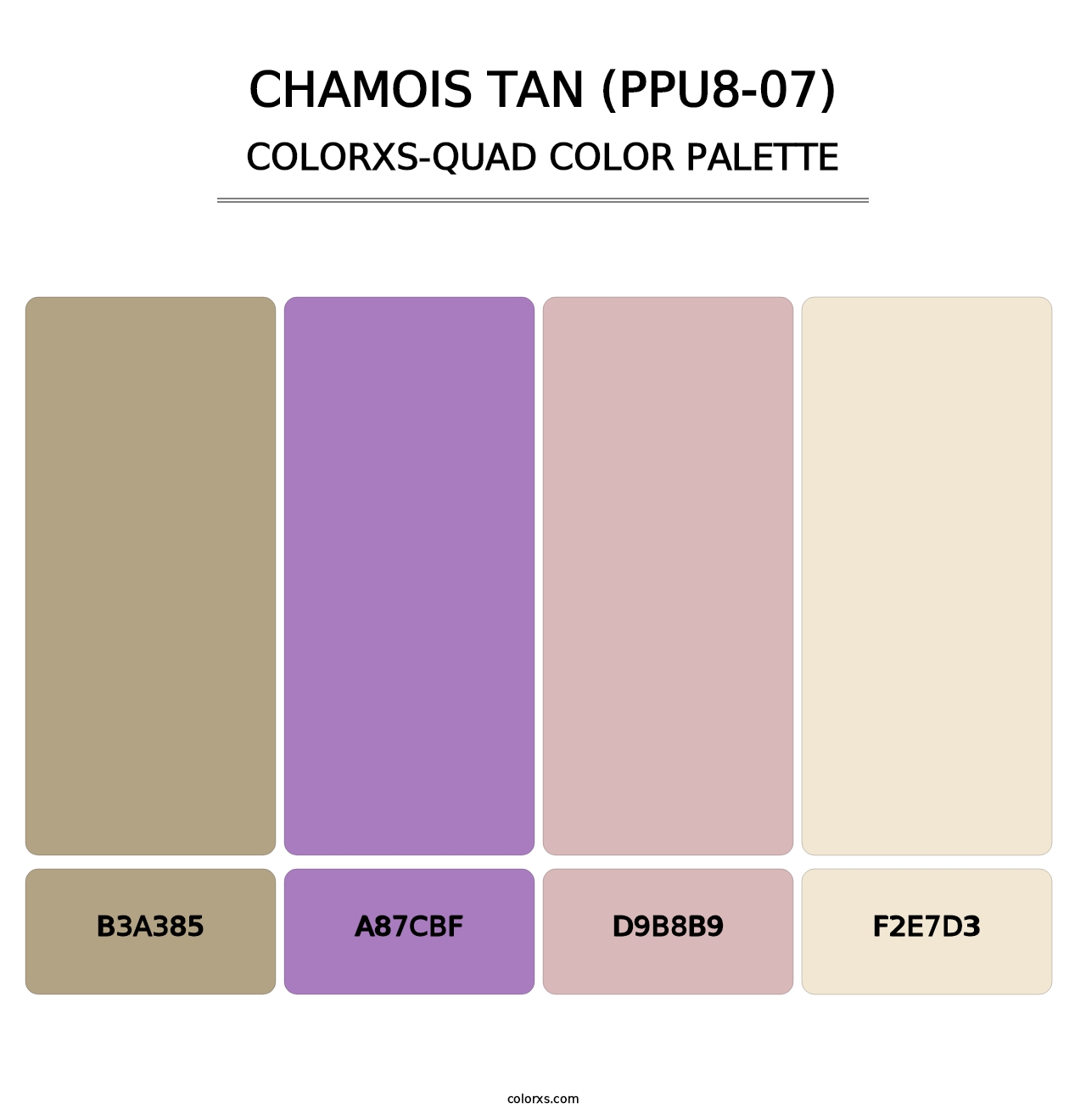 Chamois Tan (PPU8-07) - Colorxs Quad Palette