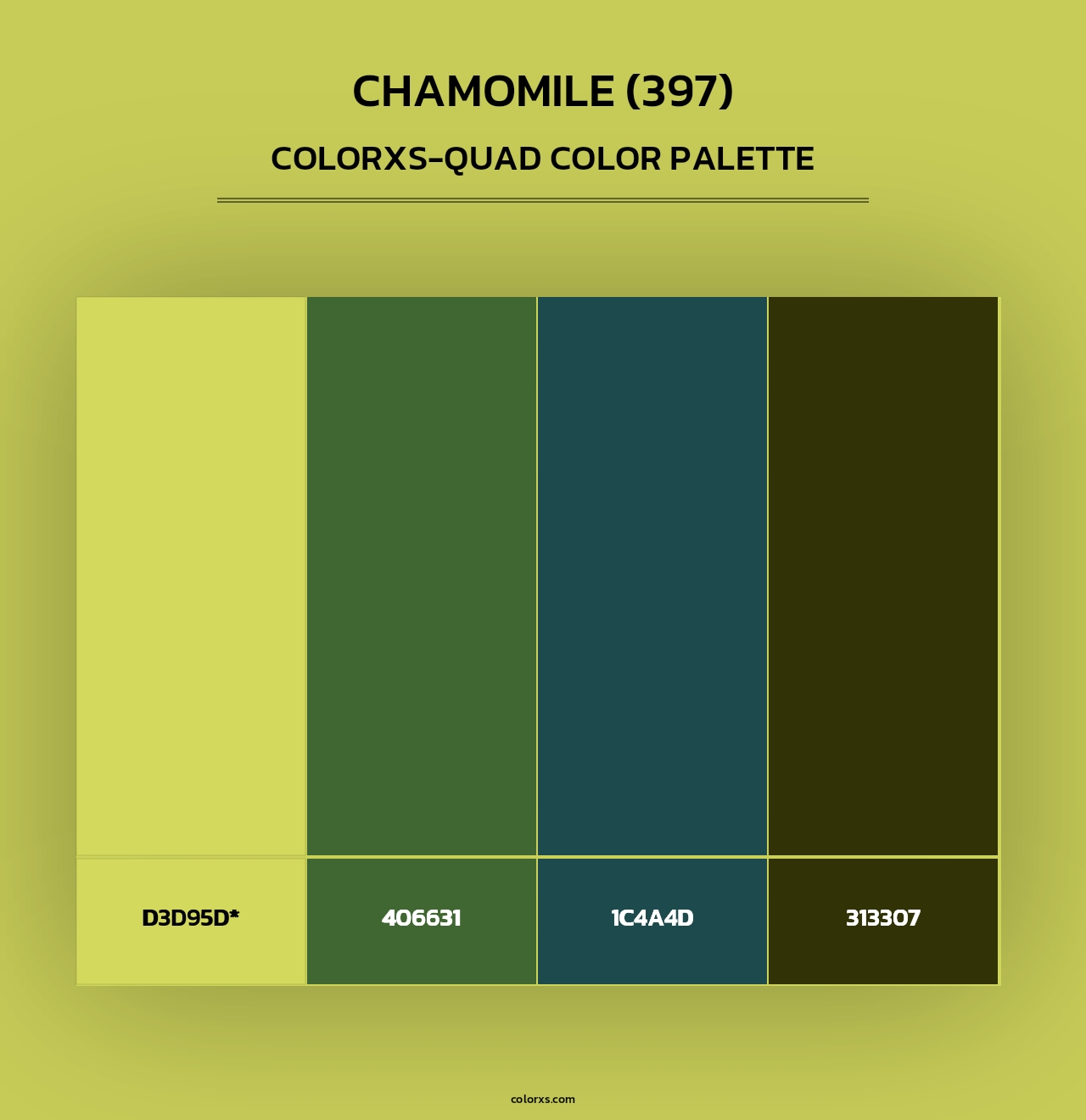 Chamomile (397) - Colorxs Quad Palette