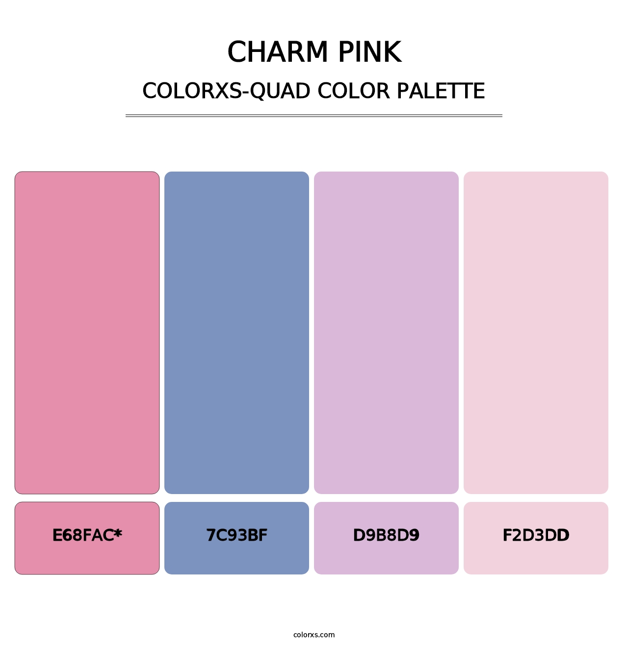 Charm Pink - Colorxs Quad Palette