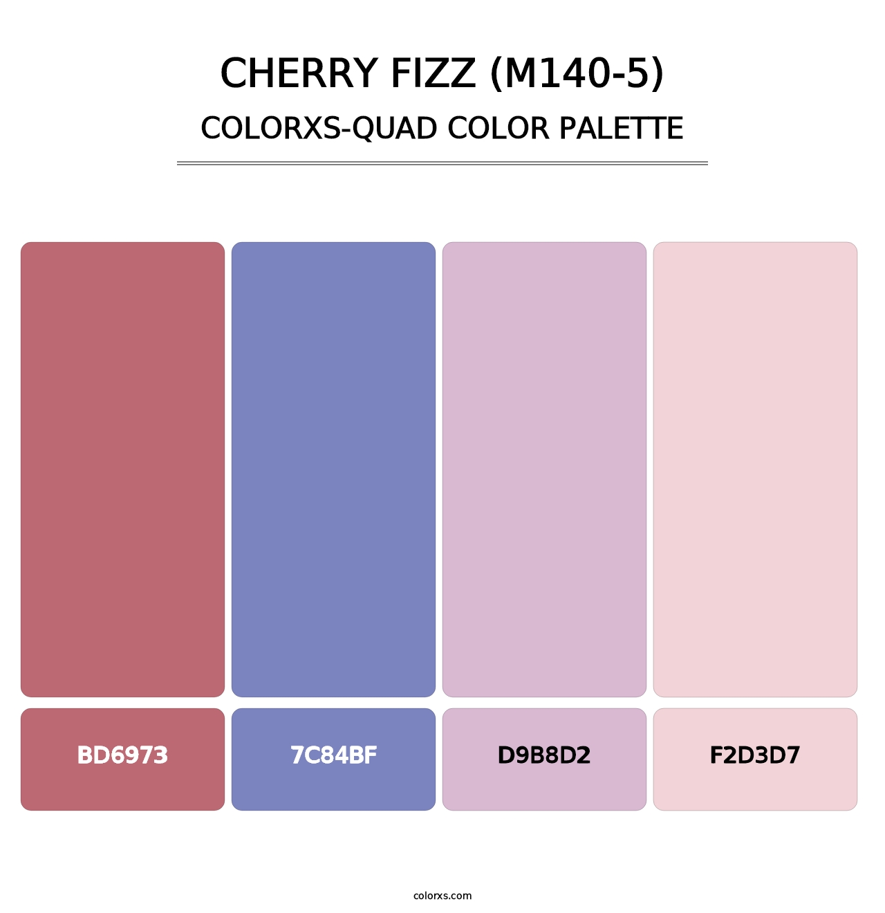 Cherry Fizz (M140-5) - Colorxs Quad Palette