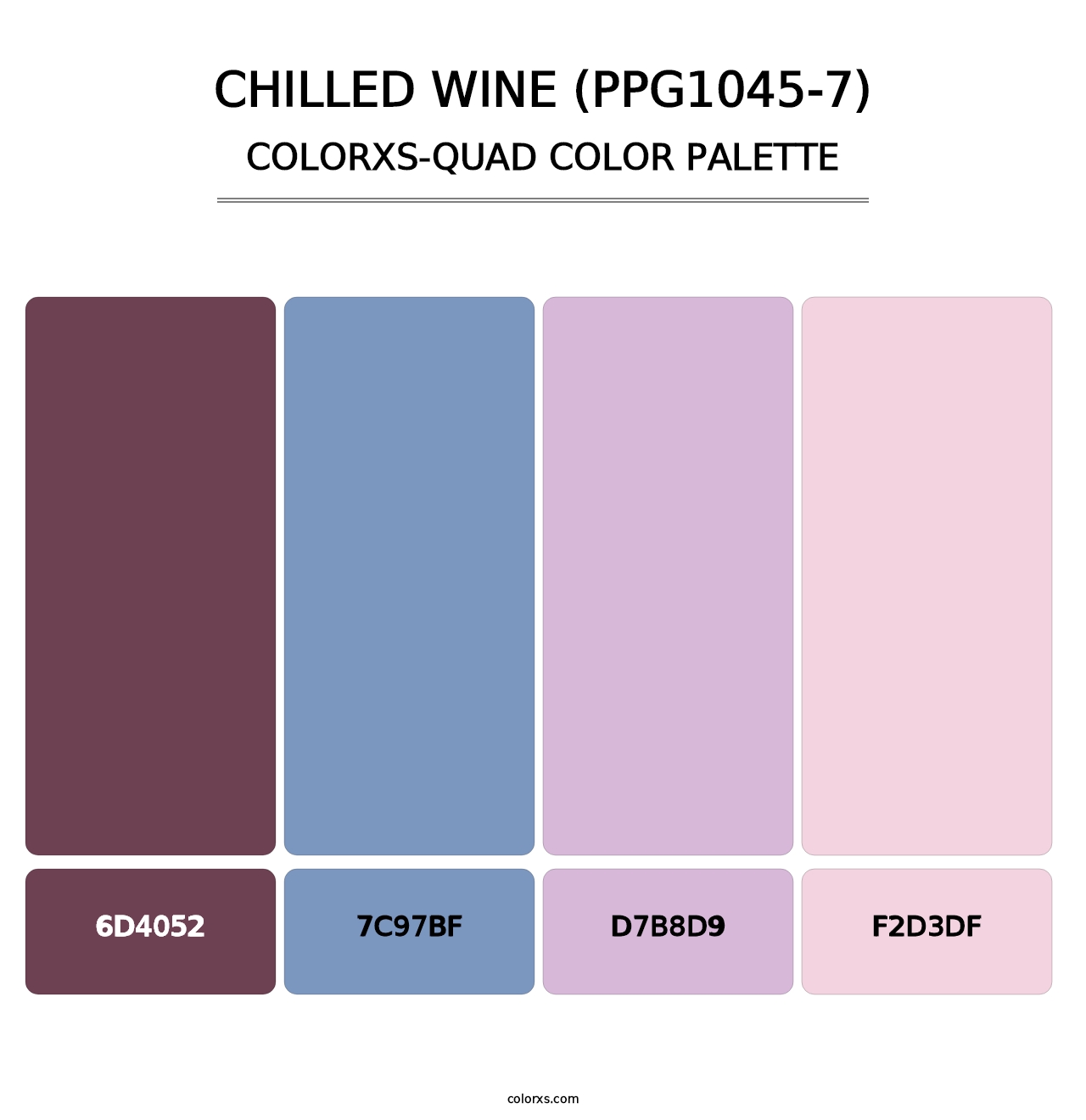 Chilled Wine (PPG1045-7) - Colorxs Quad Palette