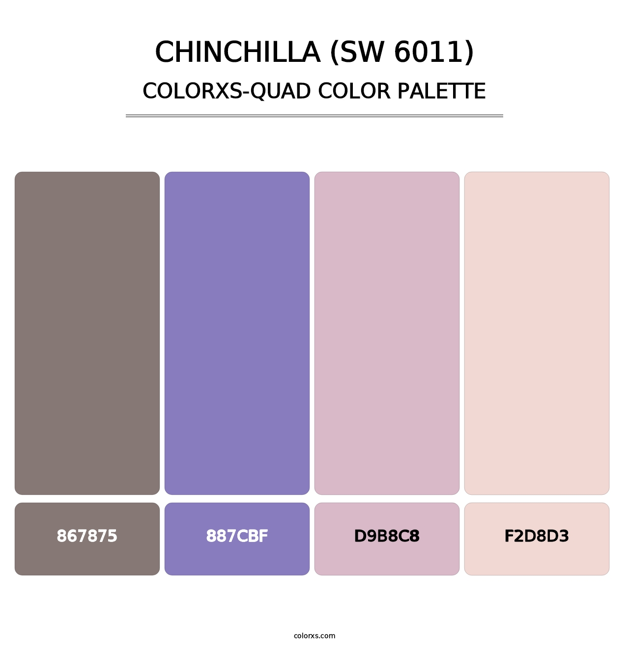 Chinchilla (SW 6011) - Colorxs Quad Palette