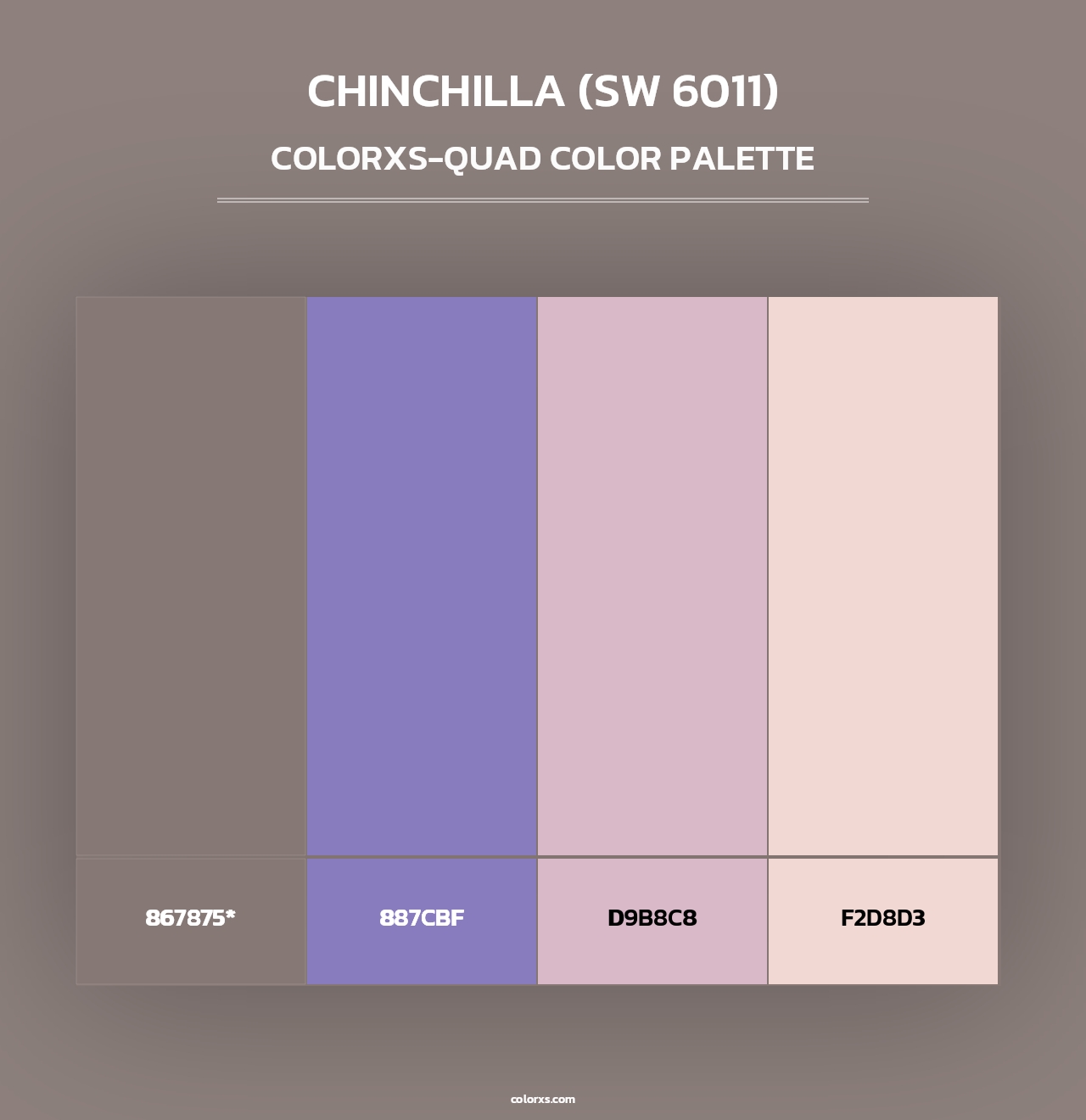 Chinchilla (SW 6011) - Colorxs Quad Palette
