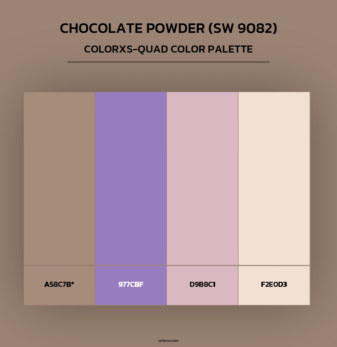 Chocolate Powder (SW 9082) - Colorxs Quad Palette