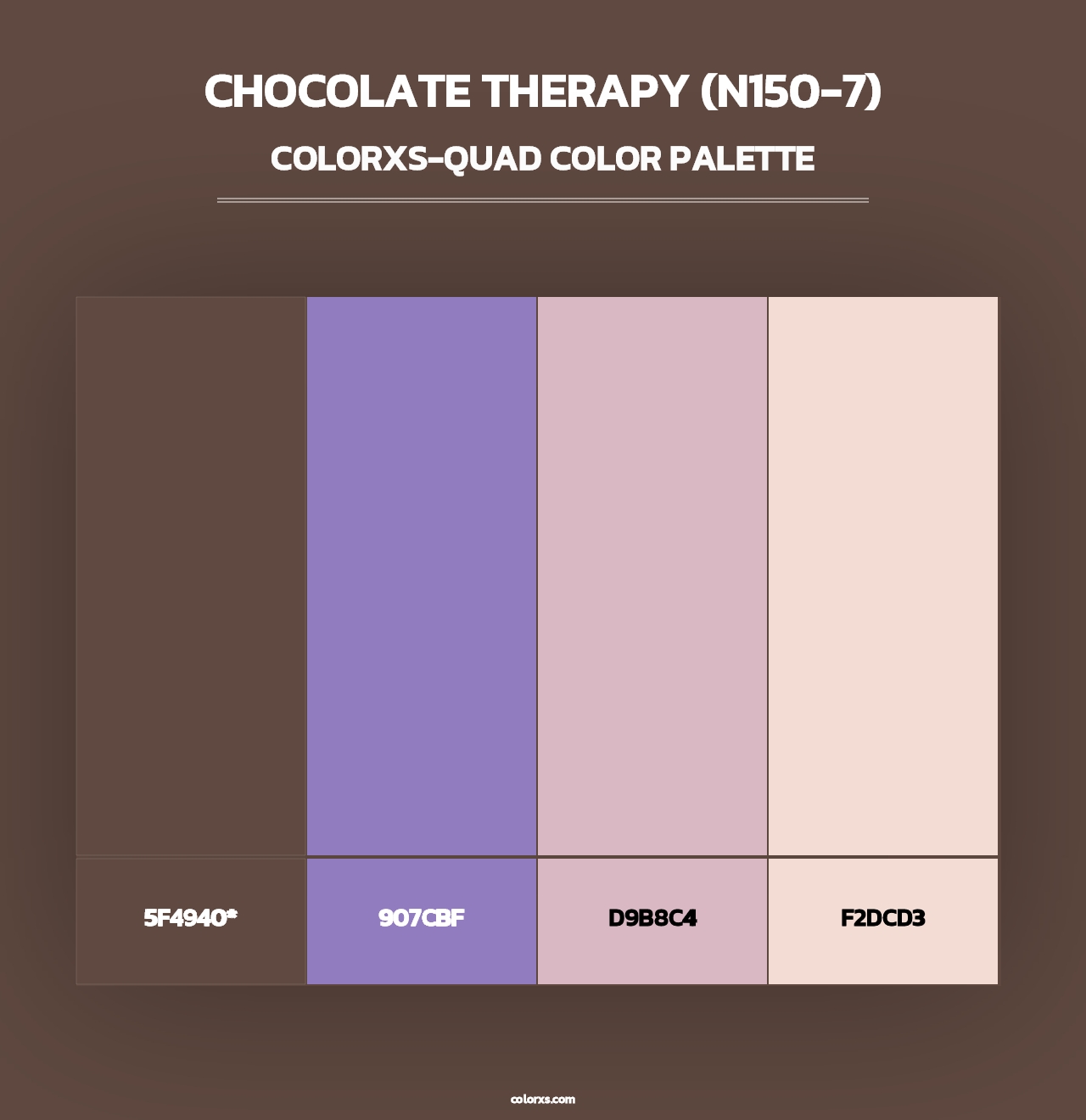 Chocolate Therapy (N150-7) - Colorxs Quad Palette